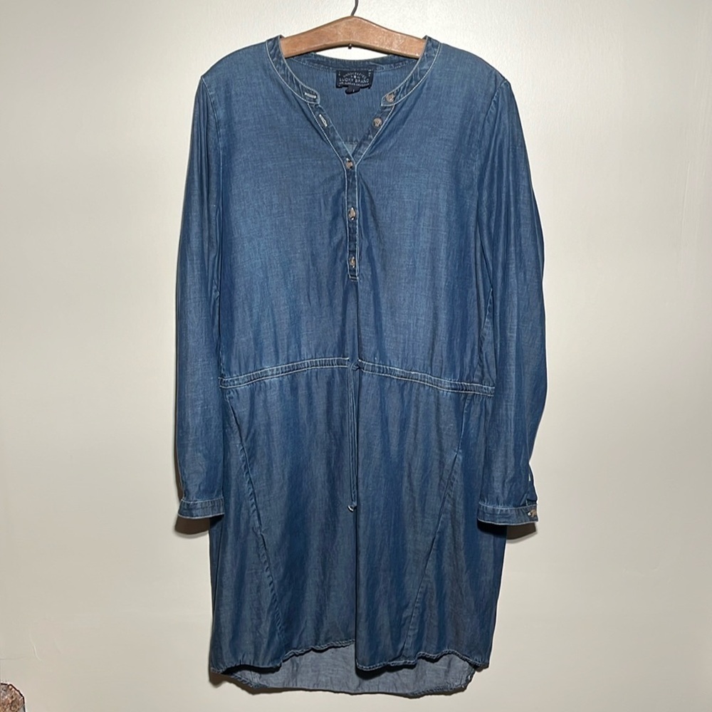 Lucky Brand Denim Drawstring Dress